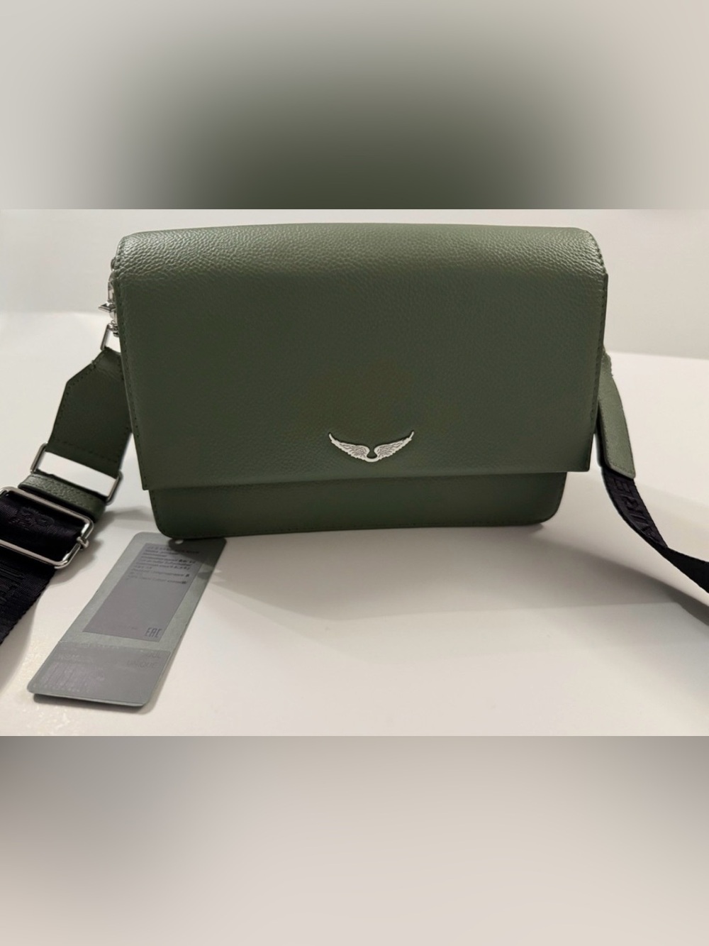 Zadig & Voltaire ~ Lolita Wings Grained Leather in Soul MSRP $448